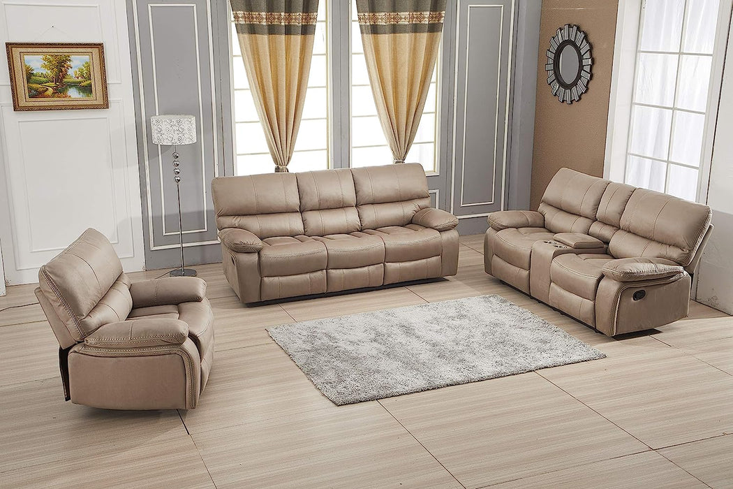 Microfiber Reclining Sofa Couch Set
