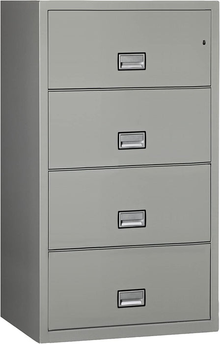 Fireproof 4-Drawer Cabinet with Lock and Seal