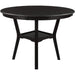 5-Piece Dining Set, round Bottom Shelf, 4 Upholstered Chairs