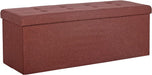 43″ Folding Ottoman with Storage and Divider