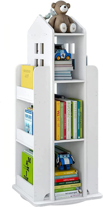 3-Tier Rotating Bookshelf for Kids' Room