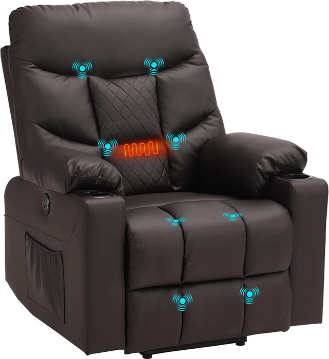 Power Lift Recliner Chair with Massage and Heat