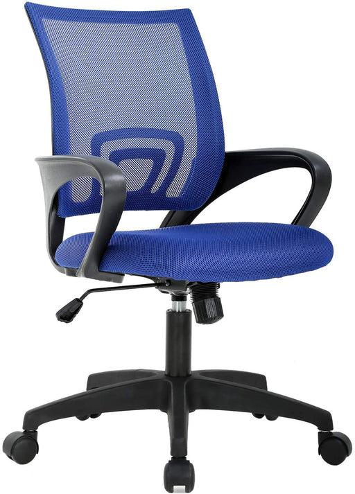 Ergonomic Mesh Office Chair with Lumbar Support (Blue)