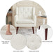 Button-Tufted Accent Chairs for Cozy Living Spaces