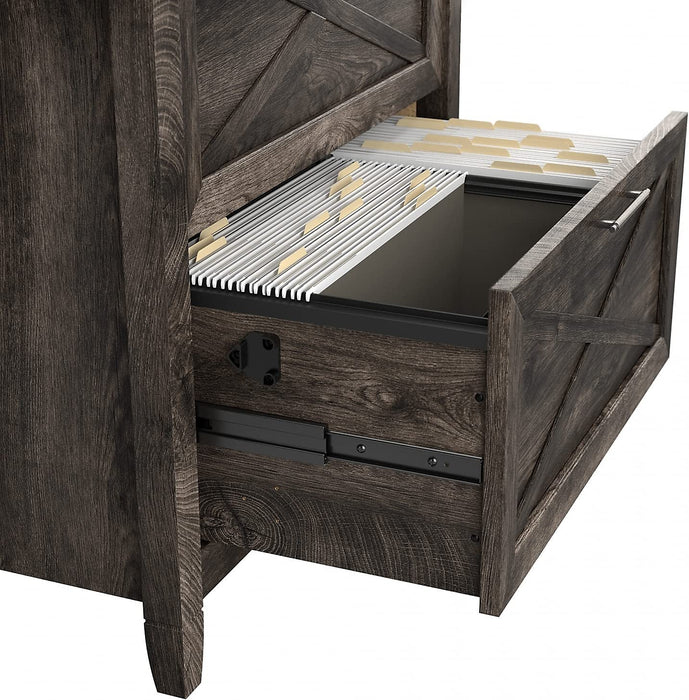 Key West L Shaped Desk with Mobile File Cabinet