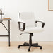 White Office Chair with Armrests and Adjustable Features