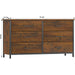 Industrial 6-Drawer Double Dresser