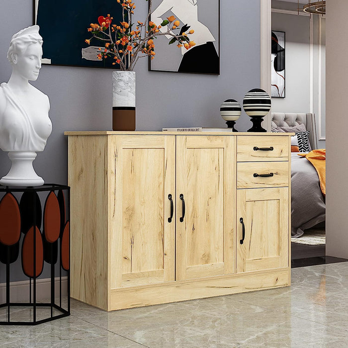 Wood Buffet Sideboard Server Storage Cabinet