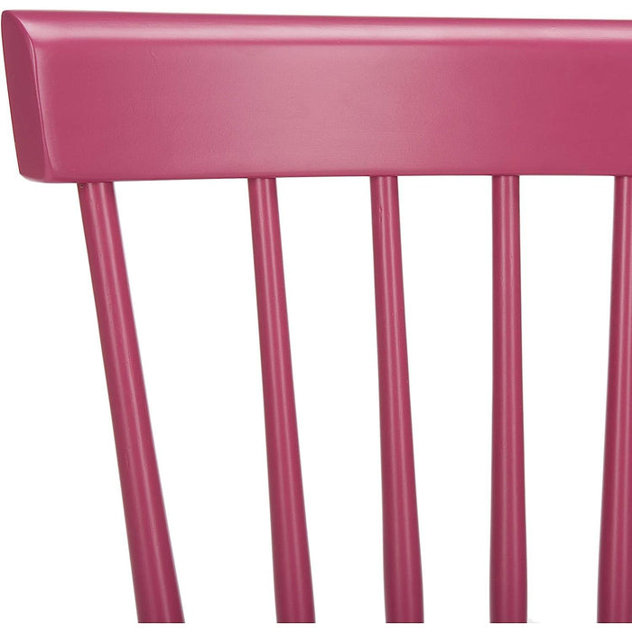 American Homes Collection Raspberry Pink Spindle Side Chair, Set of 2
