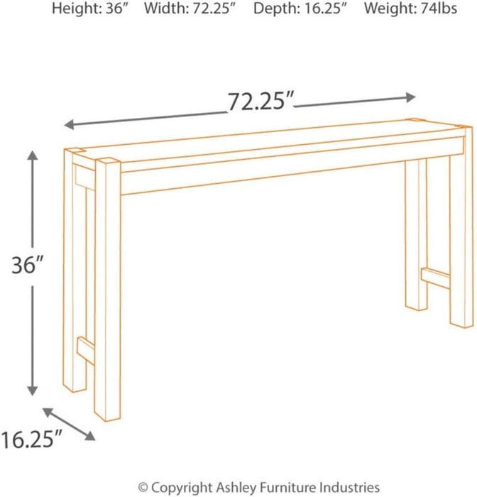 Torjin Urban Counter Height Dining Room Table, Two-Tone Brown