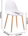 White Plastic Cushion Side Chair