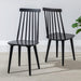 Duhome Wood Dining Chairs Set of 2, Black
