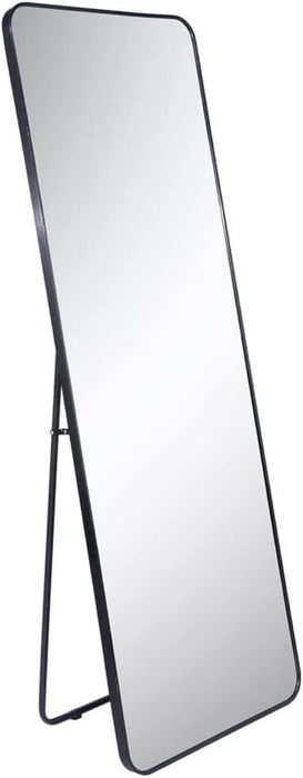 Large Black Aluminum Alloy Wall Mirror