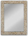 CHLOE'S Reflection Seashell Finish Rectangular Framed Wall Mirror 32" Height