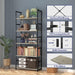 Modern Grey Bookshelf for Home Office and Living Room