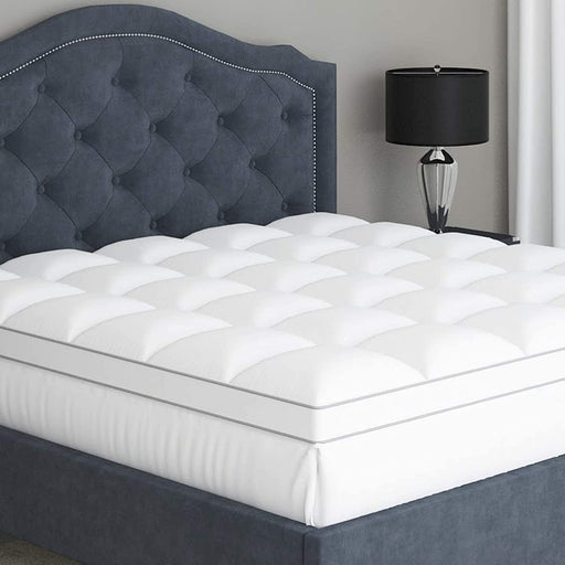 White Twin XL Pillow-Top Mattress Topper