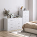 White 6-Drawer Floor Storage Cabinet