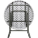 Granite White Plastic Folding Table - 2.63 Feet Round