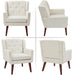 Button-Tufted Accent Chairs for Cozy Living Spaces