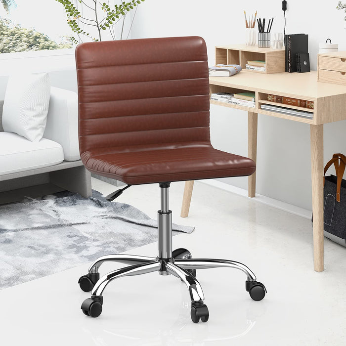 Brown Desk Chairs for Home Office, 14.4D X 18W X 30.5H