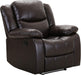 Brown Leather Recliner Chair