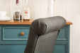 Charcoal Tufted Dining Chairs