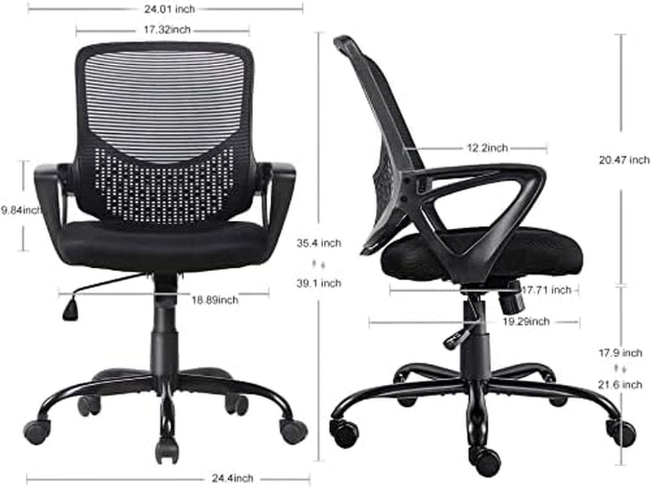 Adjustable Mesh Swivel Chair for Home Office