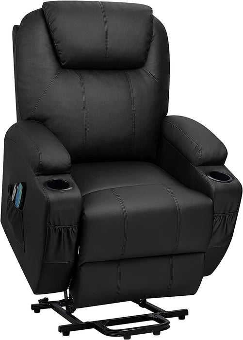 Light Black Power Lift Recliner with Heat & Massage