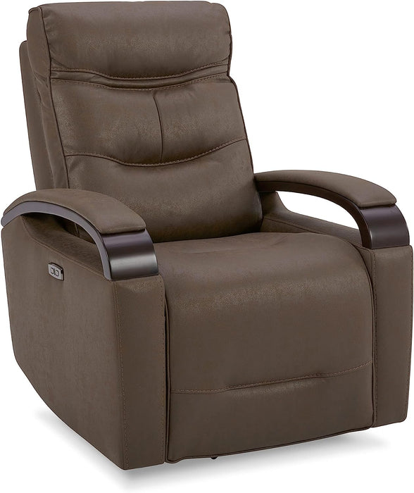 Chocolate Swivel Glider Rocker Recliner with USB Charge