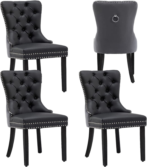 Dining Chairs Set of 4, Upholstered High-End Tufted Dining Room Chair