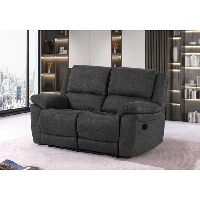 Vourdanman 65.4" Pillow Top Arm Reclining Loveseat with Footrest