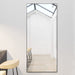 Large Black Full Body Floor Mirror, Aluminum Frame