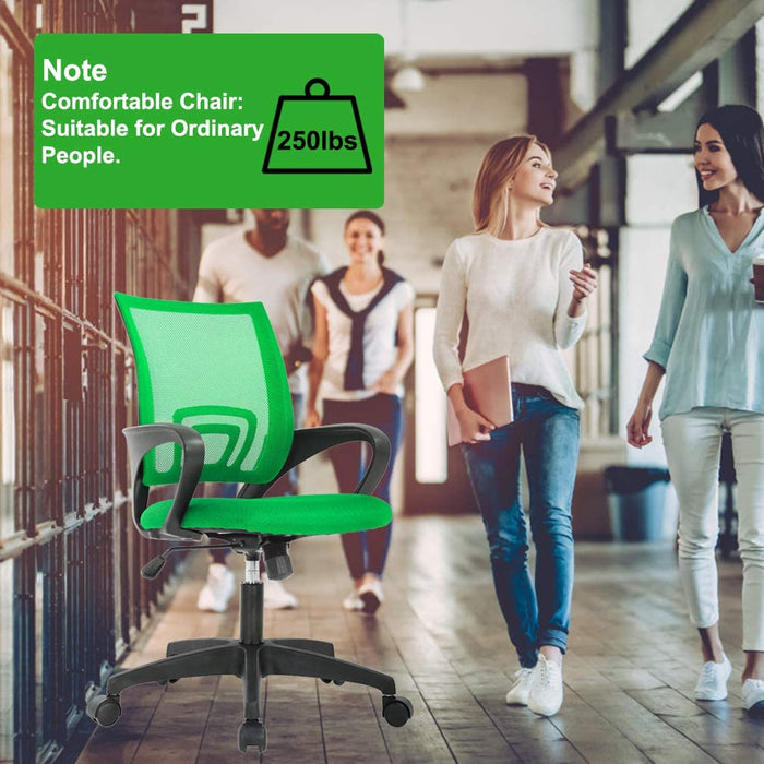 Ergonomic Green Office Chair with Lumbar Support