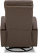 Chocolate Swivel Glider Rocker Recliner with USB Charge