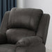 Michelle Gliding Recliner in Slate and Black