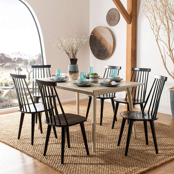 Black Spindle Farmhouse Chairs