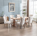 Beige Velvet Dining Room Chairs