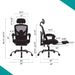 Ergonomic Reclining Mesh Office Chair with Accessories