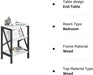 Modern White Oxford End Table with Book Shelf, Dual USB