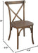 Advantage Light Brown X-Back Chair