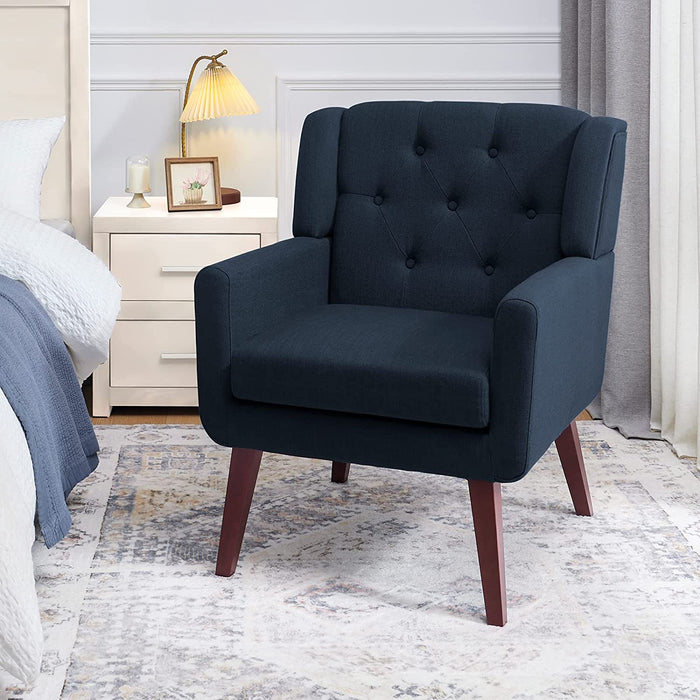 Comfy Button-Tufted Accent Chairs for Living Room