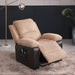 Electric Power Recliner Chairs with Heat and Massage, Brown, Jumbo Cord Fabric