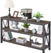 Rustic 3-Tier Console Table for Living Room
