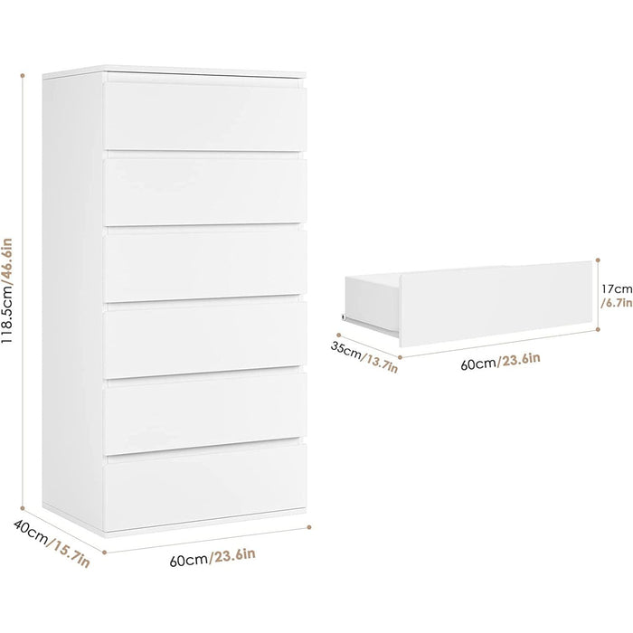 Wooden 6-Layer Chest with Sliding Rail