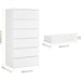 Wooden 6-Layer Chest with Sliding Rail