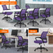 Ergonomic Purple Office Chair with Lumbar Support