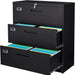 3-Drawer Lockable Metal File Cabinet for Home Office