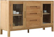 White Oak Entryway Storage Buffet Server Cabinet