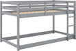 Miles Metal Bunk Bed, Silver, Twin