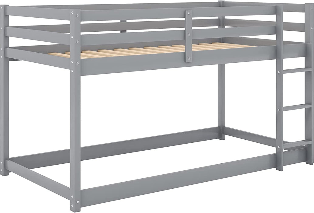 Solid Wood Twin Trundle Bed, White